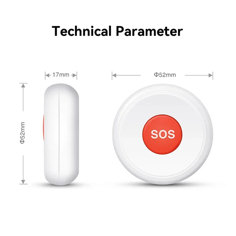 Haozee Tuya ZigBee/Wifi SOS Notfall Butto Ältere Kinder Alarm Notfall Hilfe Schalter Unterstützung Home Assistant Zigbee2mqtt