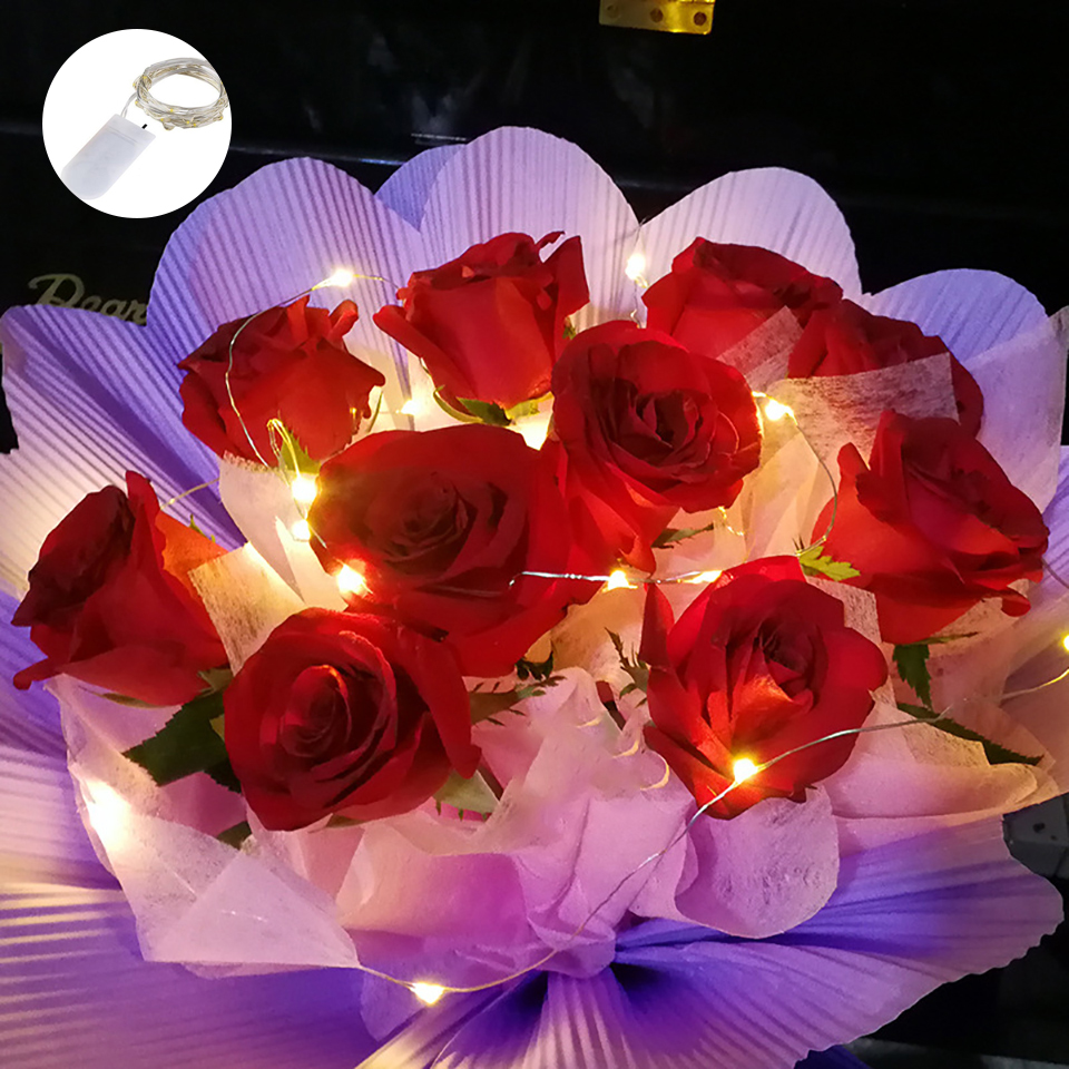 Работа от батареи, медная проволока, гирлянда, светодиодная гирлянда для свадьбы, рождественской вечеринки, фестиваля, домашний подарок, декоративная ночная лампа