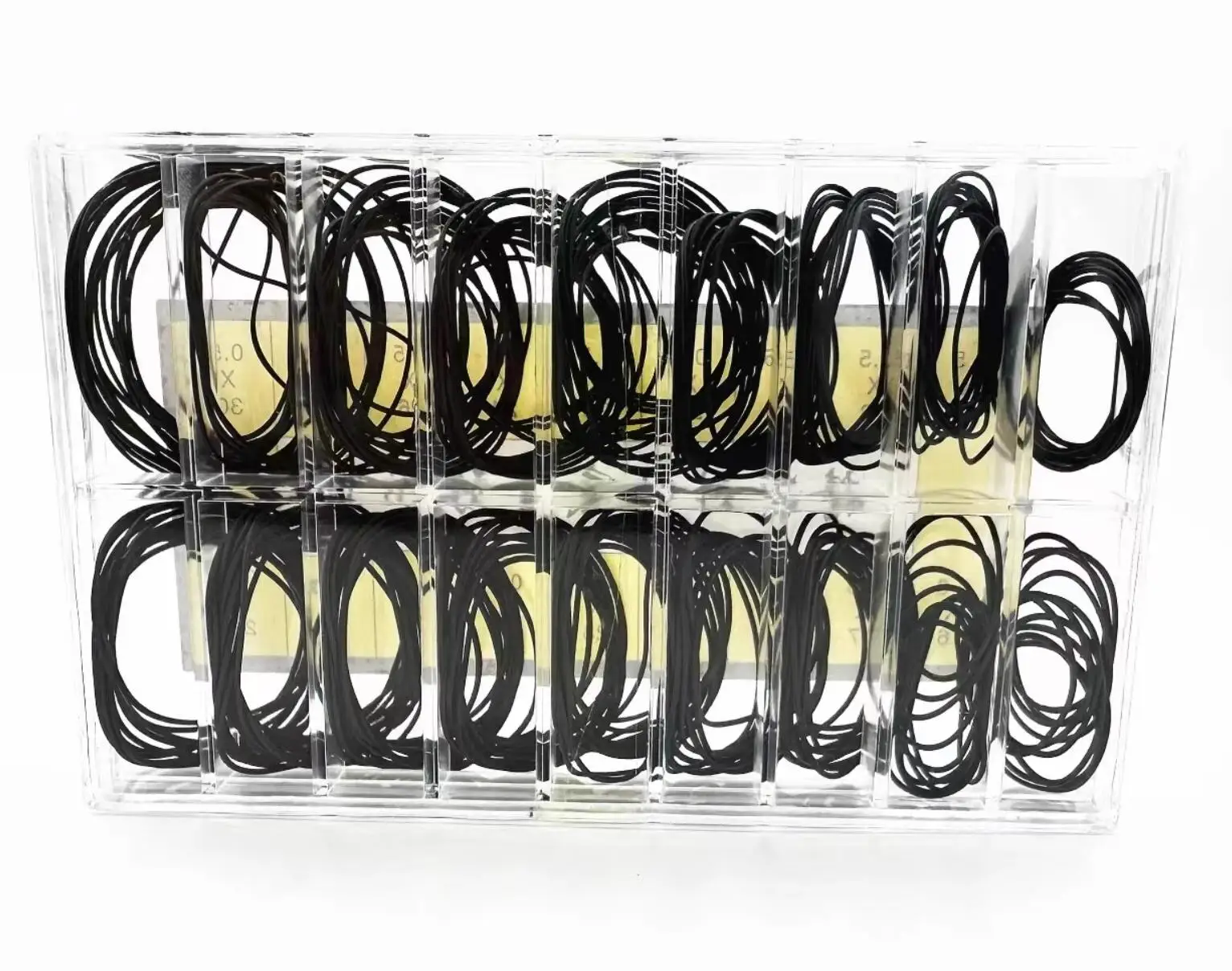 200 Uds caja trasera de reloj herramientas de reparación de juntas tóricas impermeables de goma para relojero espesor 0,5 Mm/0,6 Mm caja de alta gama