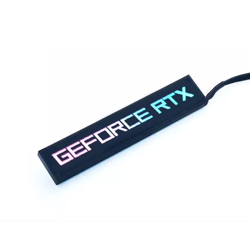 Panel lateral de tarjeta gráfica RGB para RTX 4080 4090 3080 3090 AMD RX6900 7900 GPU modificar 5V 3PIN ARGB AURA SYNC PC Case DIY MOD