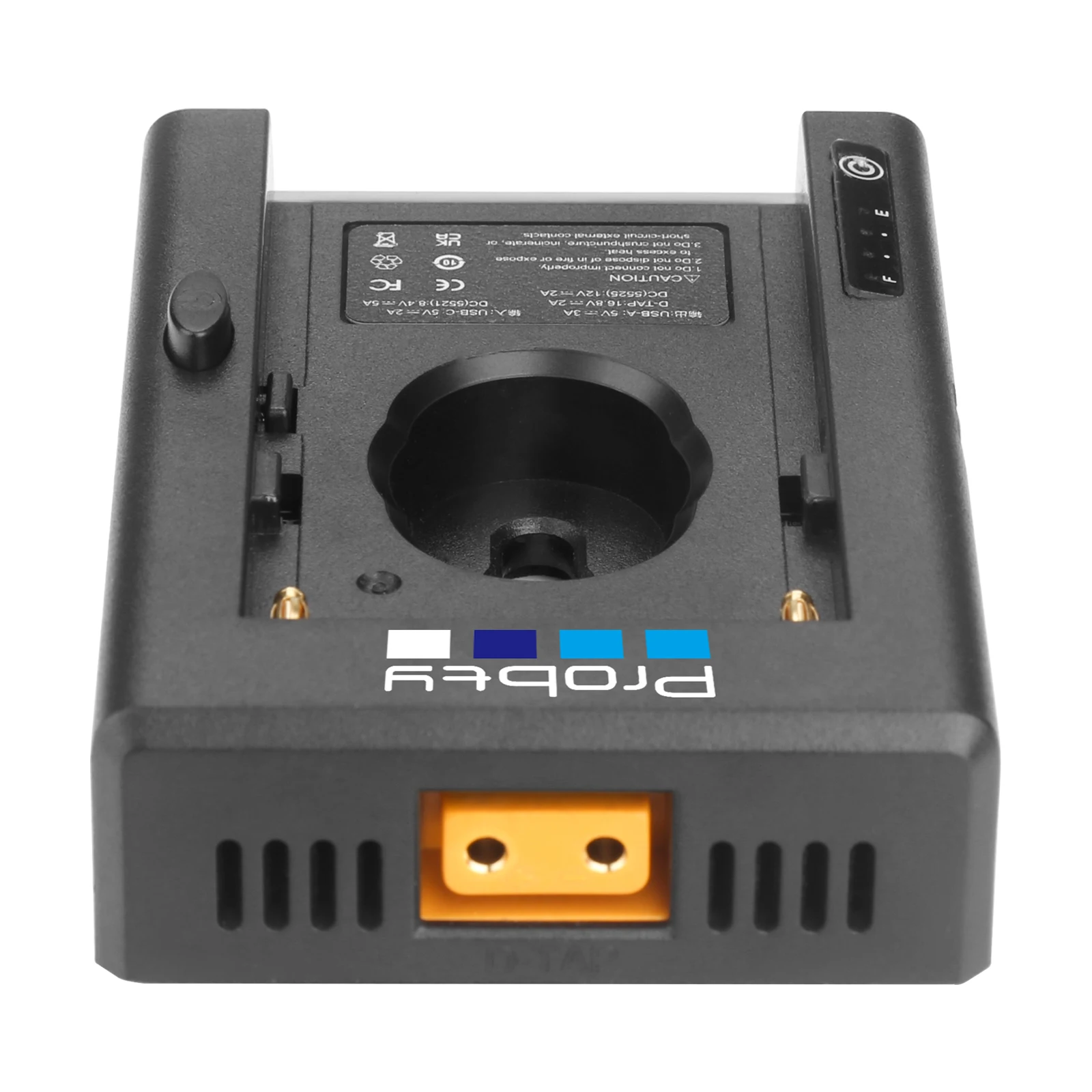 NP-F Batterieladegerät Batterieadapterplatte Kaltschuhadapter 1/4 Zoll für NP-F550 F750 F970 für BMPCC 4K 6K DSLR ILDC