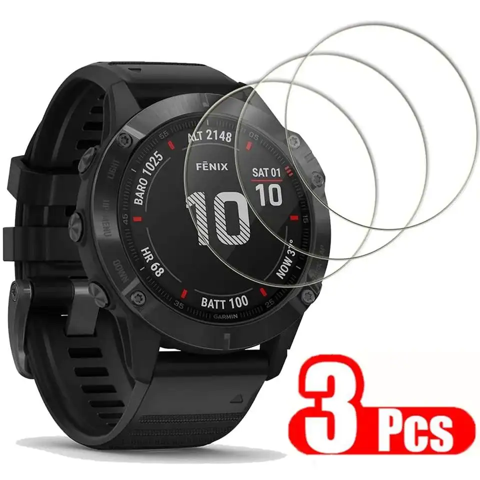 9H Premium กระจกนิรภัยสําหรับ Garmin Fenix 7 7S 7X 6 6S 6X Pro 5S 5 SmartWatch ป้องกันหน้าจอ HD ฟิล์มสําหรับ Fenix 7 7S 7X แก้ว