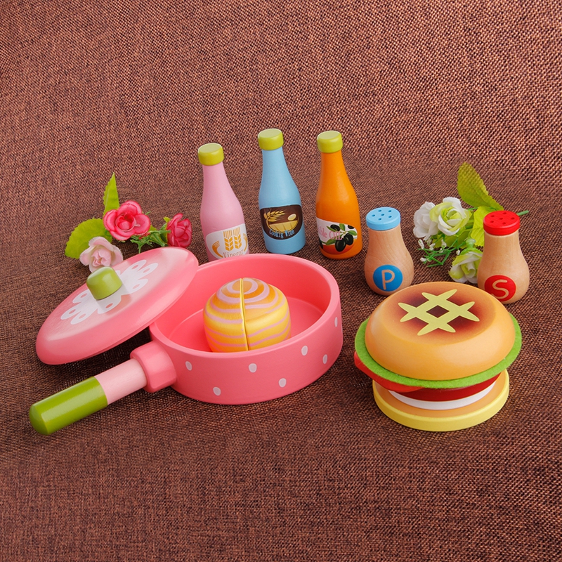 Kids Pretend Rollenspel Keuken Fruit Houten Speelgoed Snijden Set Kind Geschenken Speelgoed