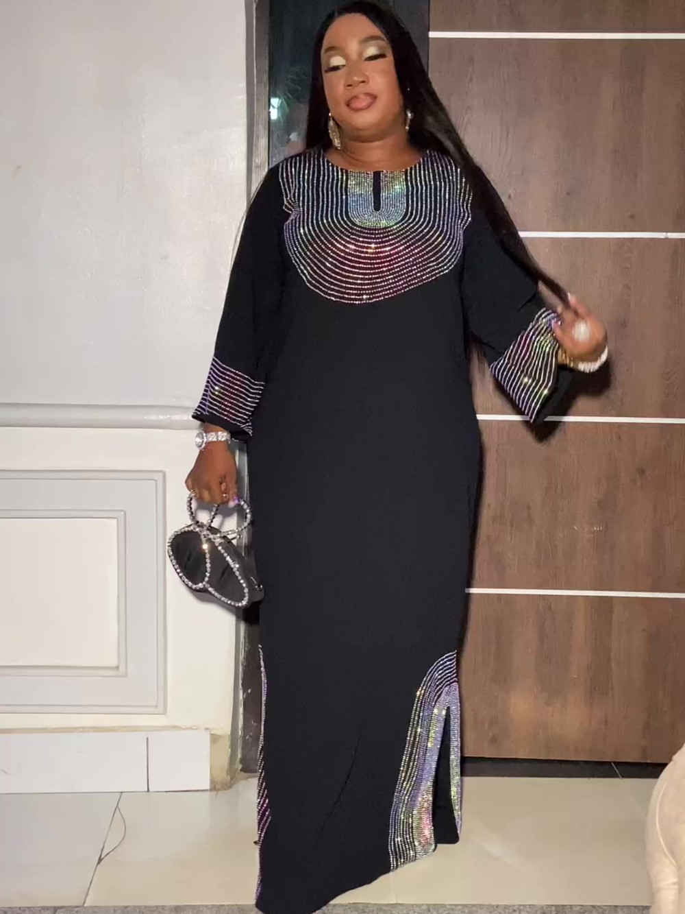 Abayas Für Frauen Dubai Luxus 2025, Afrikanische Muslimische Mode Kleid Kaftan Marocain Abend Party Kleider Boubou Kleid Djellaba Frauen