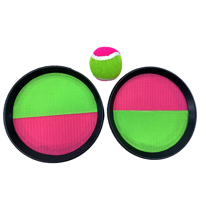 ชุดเด็ก Sucker Sticky Ball ของเล่นกีฬากลางแจ้งจับเกมบอลชุดโยนและจับเด็ก Interactive ของเล่นกลางแจ้ง WYW