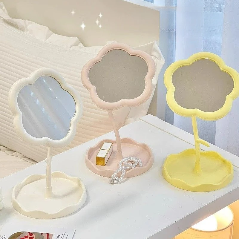 Specchio per trucco, motivo floreale, decorazione per dormitorio per ufficio, stile di fascia alta, forniture per la casa per la camera da letto