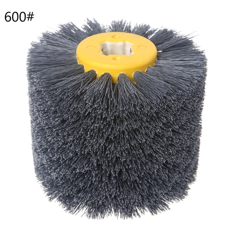 Tête de brosse Abrasive d'ébavurage, outils de polissage et de ponçage, roue en fil de Nylon épais et fin, meuleuse d'angle, noyau transversal