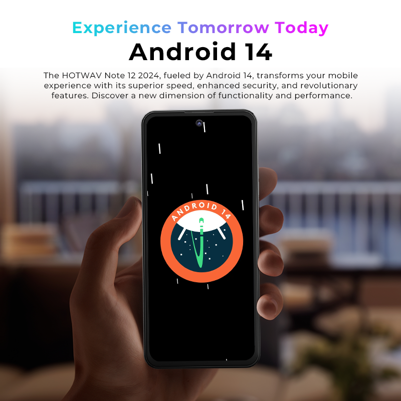 Hotwav note 12 2024 smartphone 6.8 ''grande display android 14 os 16(6 + 10)gb 128gb telefone móvel 48mp 5160mah celular ultrafino