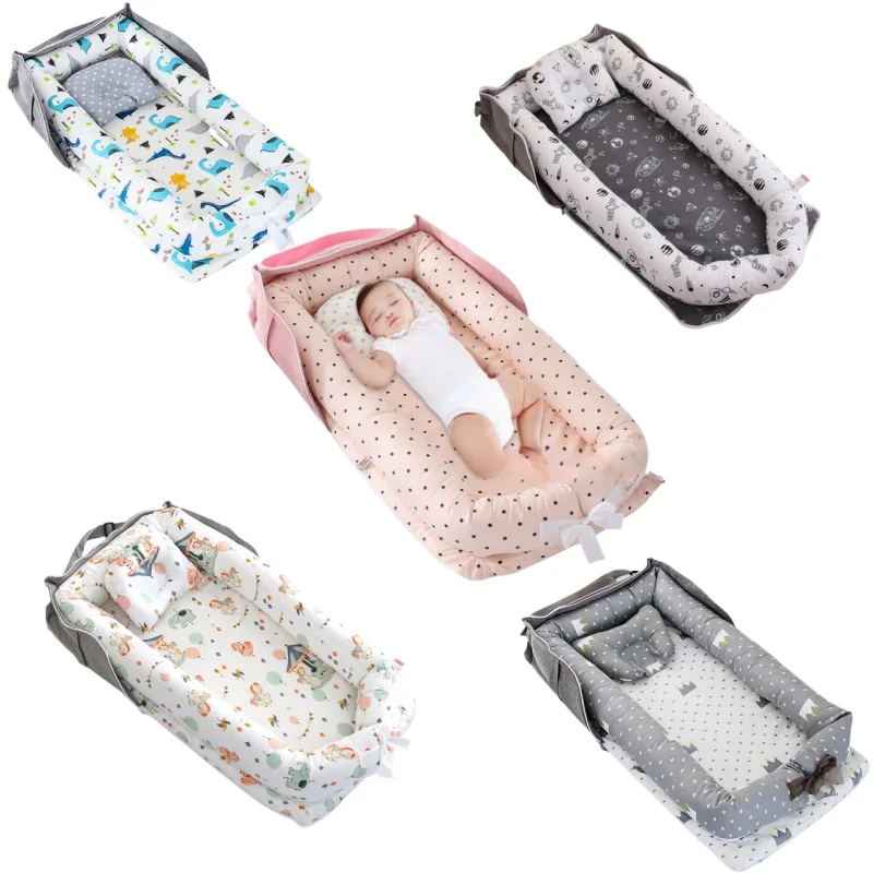 Nieuwe babynest box bed pasgeboren wieg kussen wieg wandelwagen hek met BagTravel draagbaar