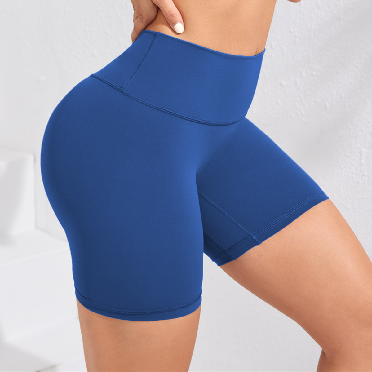 1 Stück High Taille Yoga Sport Shorts Outdoor Gym Running Workout Bottoms atmungsaktive High Stretch Radhose