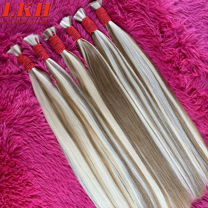 Cabello Humano Original Natural Suitable Dying All Colors Raw Vietnamese Virgin 100% Human Hair Bulk Bundles Extensions