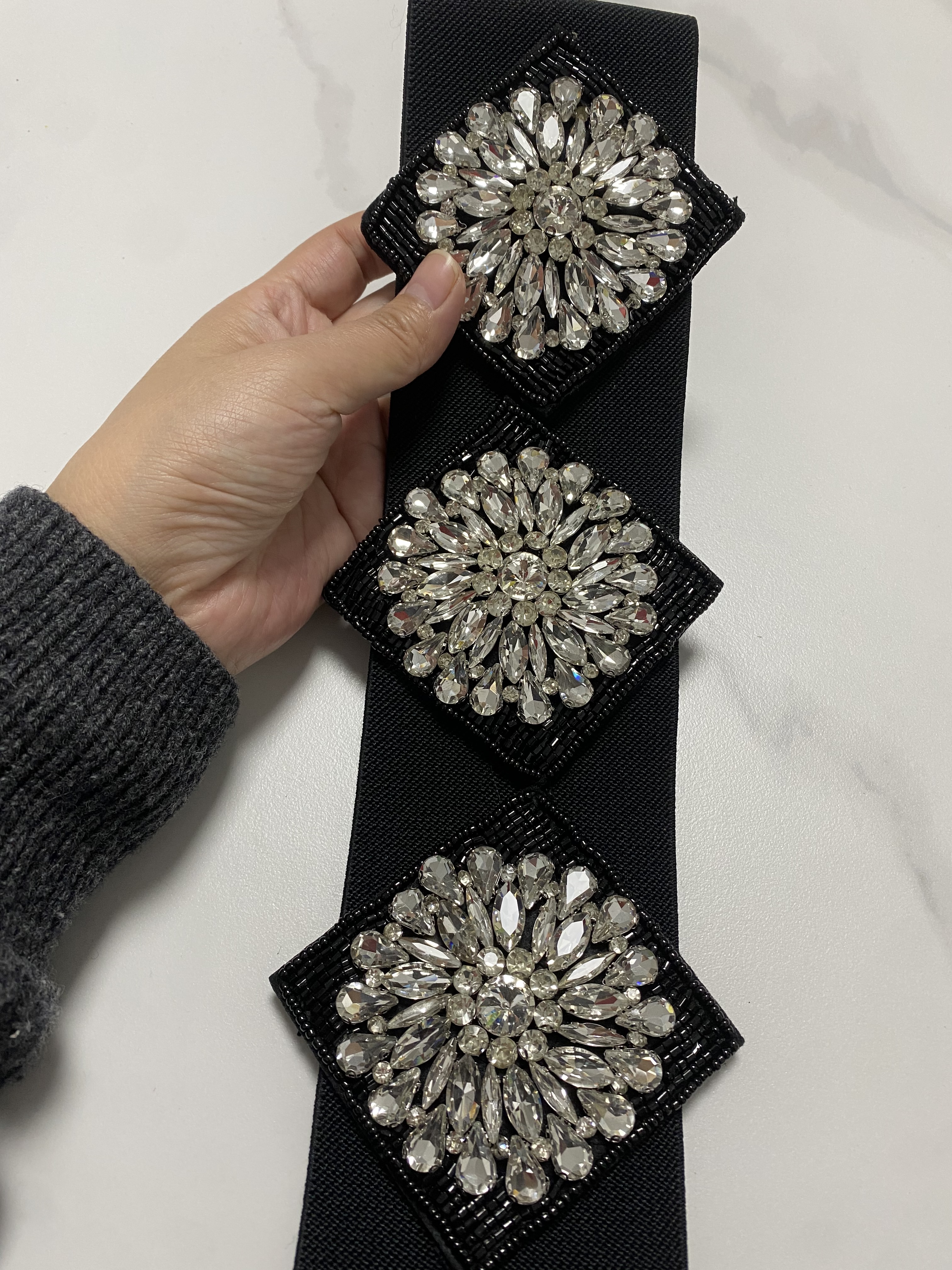 Ceinture large et élastique pour femmes, Corsets pour robe, décoration, R136