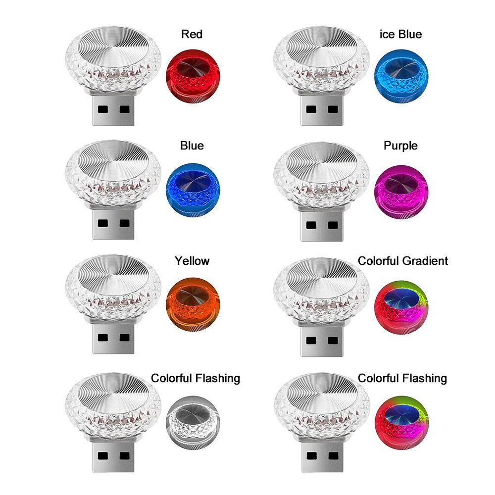 USB-лампы для создания атмосферы в автомобиле