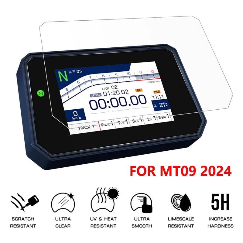 2024 MT09 Scratch Cluster Screen Dashboard For Yamaha MT-09 MT 09 SP New Motorcycle Protection Instrument Film Accessories