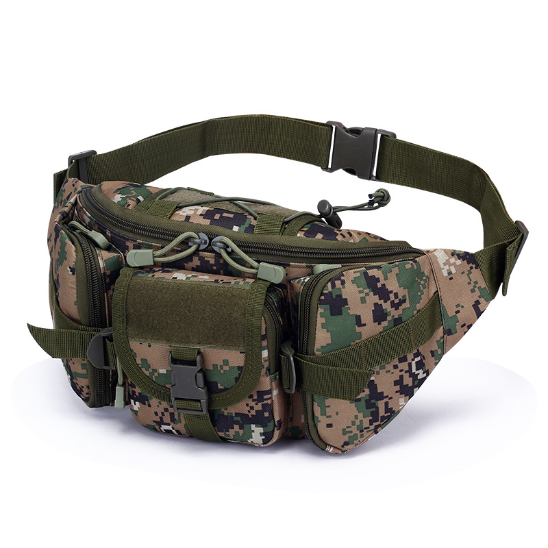 Tactical Men Waist Pack Waterproof Nylon Hiking Water Bottle Phone Pouch Outdoor Sports Hunting Climbing Camping Belt Bag