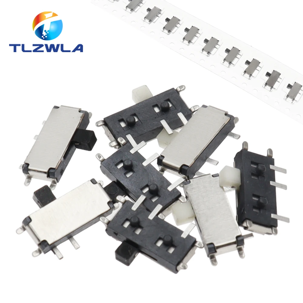 50 шт. мини-7-контактный вкл./выкл. 1P2T SPDT MSK-12C02 SMD тумблер ползунка для MP3 MP4