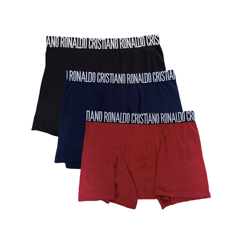 CRIIS SEVEN 7 Boxershorts für Herren, Cristiano Ronaldo, Basic-Unterwäsche aus Baumwolle, Herren-Badehose, Turnhose, bequeme Unterhose