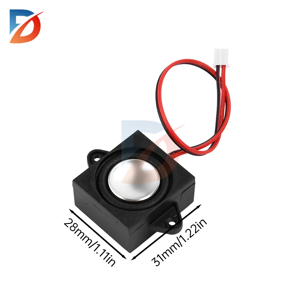 Мини-динамик Arduino 2831/3128, полостительный динамик, 3 Вт, 4/8 Ом, полный диапазон басов, коробка, рекламный динамик, терминал 2,0