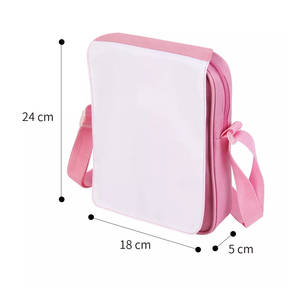 Sublimation leere Umhängetasche kleine leere Polyester kosmetische Umhängetasche Sublimation Umhängetaschen