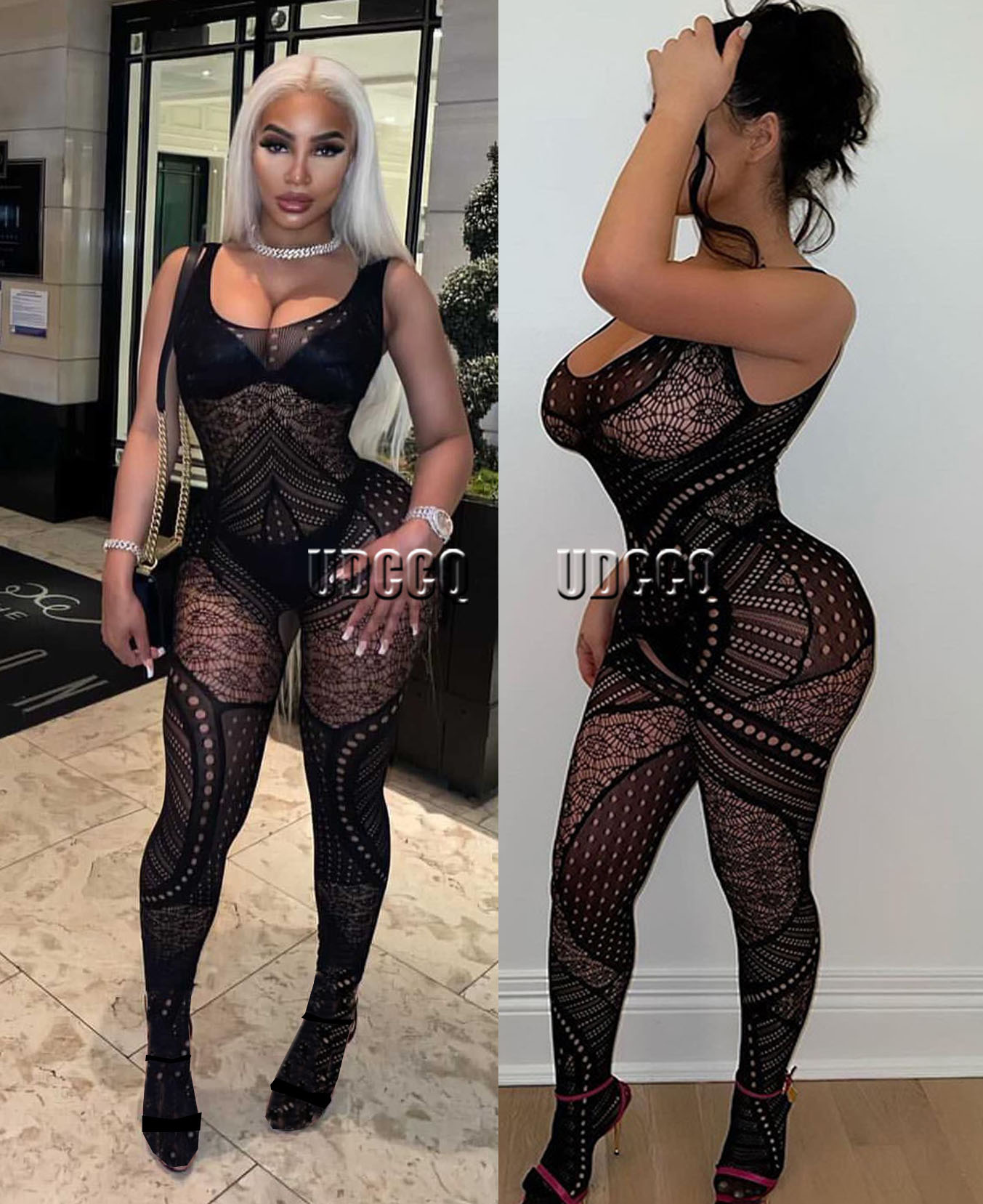 ランジェリー女性のセクシーなベビードール下着シュミズ Catsuit エキゾチックアパレル衣装セクシーなボディストッキングヒョウボディスーツボディスーツ