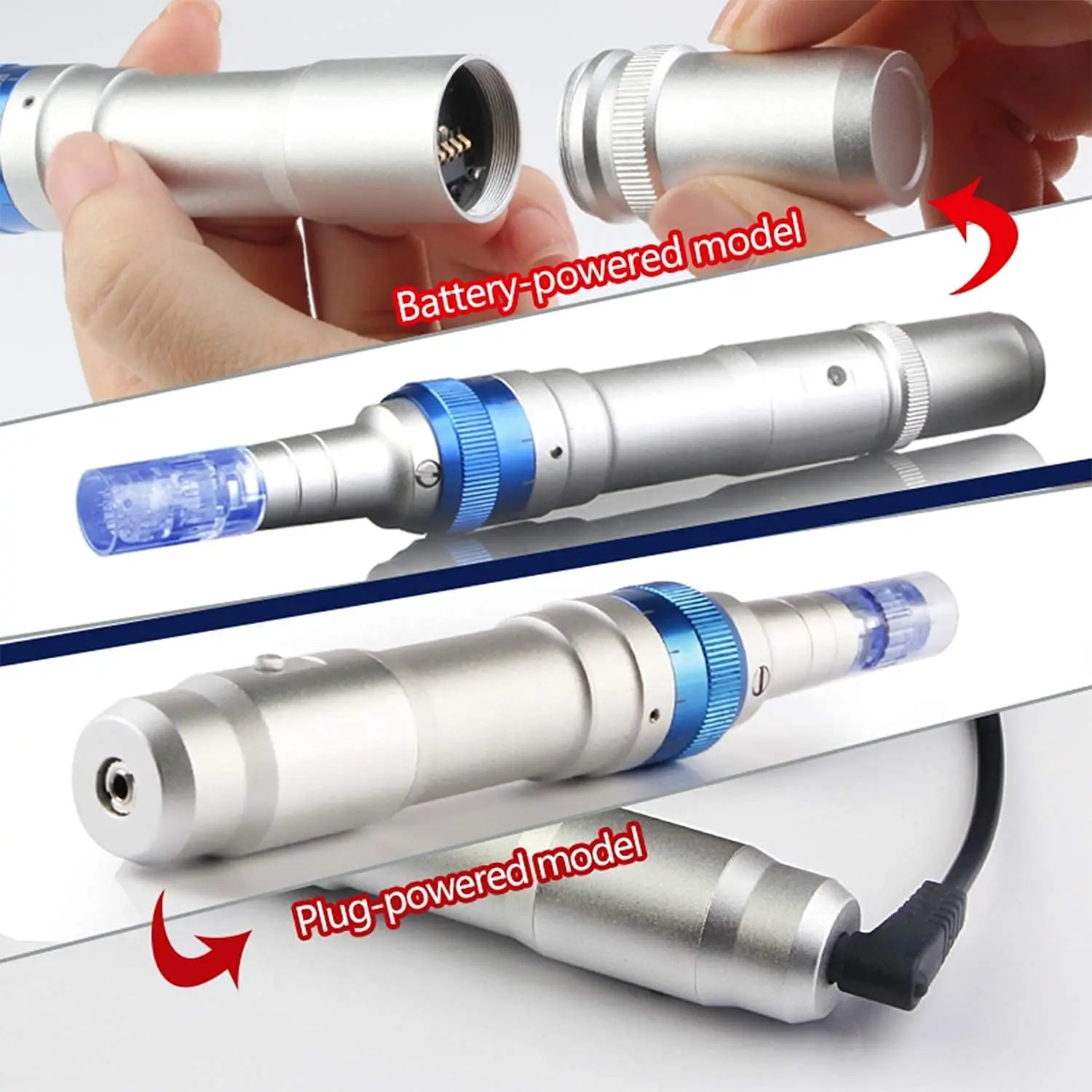 Ultima DR A6ปากกาของแท้พร้อมตลับหมึก6ชิ้นชุดกล่องเครื่องมือดูแลผิวระบบไฟฟ้าไร้สายภายในบ้านเครื่องความงามผิวหน้าอัตโนมัติ