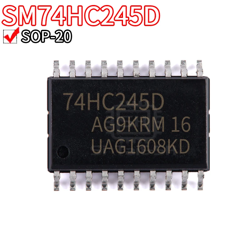 10PCS N74HC245 SM74HC245D 74HC245 74HC245D Wide-body 7,2 MM patch datensystem