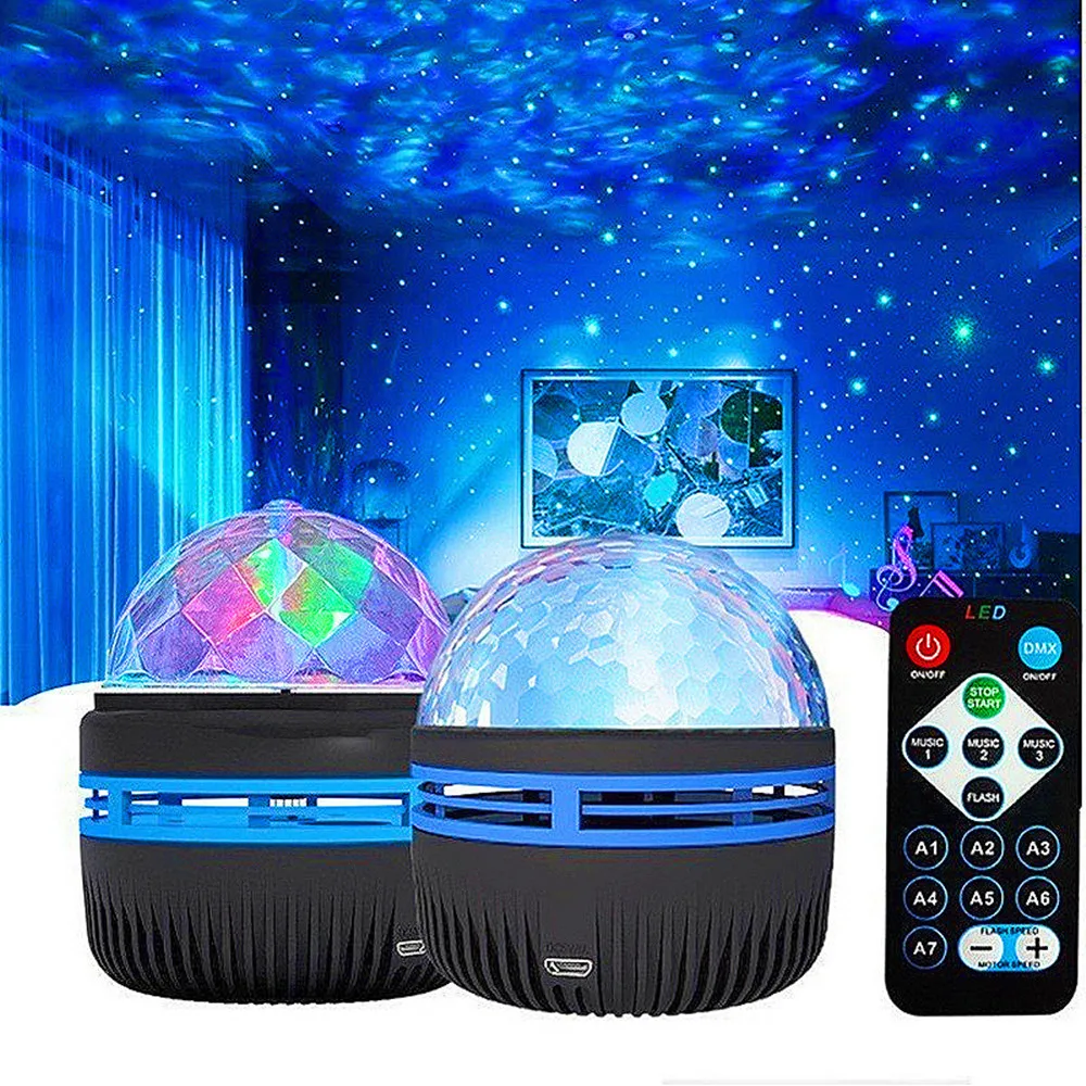 USB LED 야간 조명 갤럭시 별이 빛나는 하늘 프로젝터 오로라 램프 DC 5V RGB 다채로운 원격 제어 홈 장식에 대 한 조명 회전