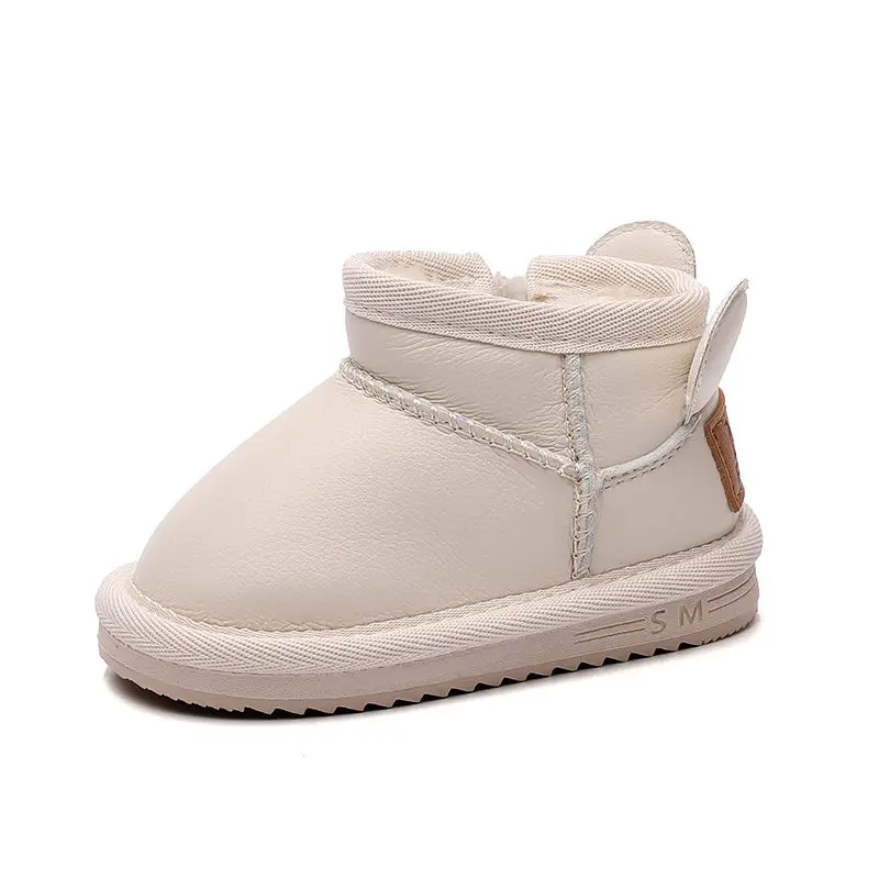 Non-SLIP Soft รองเท้าเด็กวัยหัดเดินเด็กรองเท้าผ้าฝ้ายรองเท้าบู๊ตหิมะเด็กใหม่ Winter Plus กํามะหยี่หนา Breathable ความอบอุ่นรองเท้าเด็ก