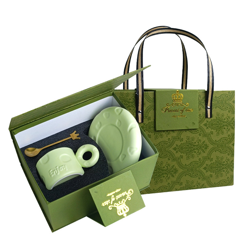 Set cangkir kopi dan piring, Mug cangkir kopi keramik jus susu bentuk donat Latte Mug rumah kue makanan penutup warna Solid