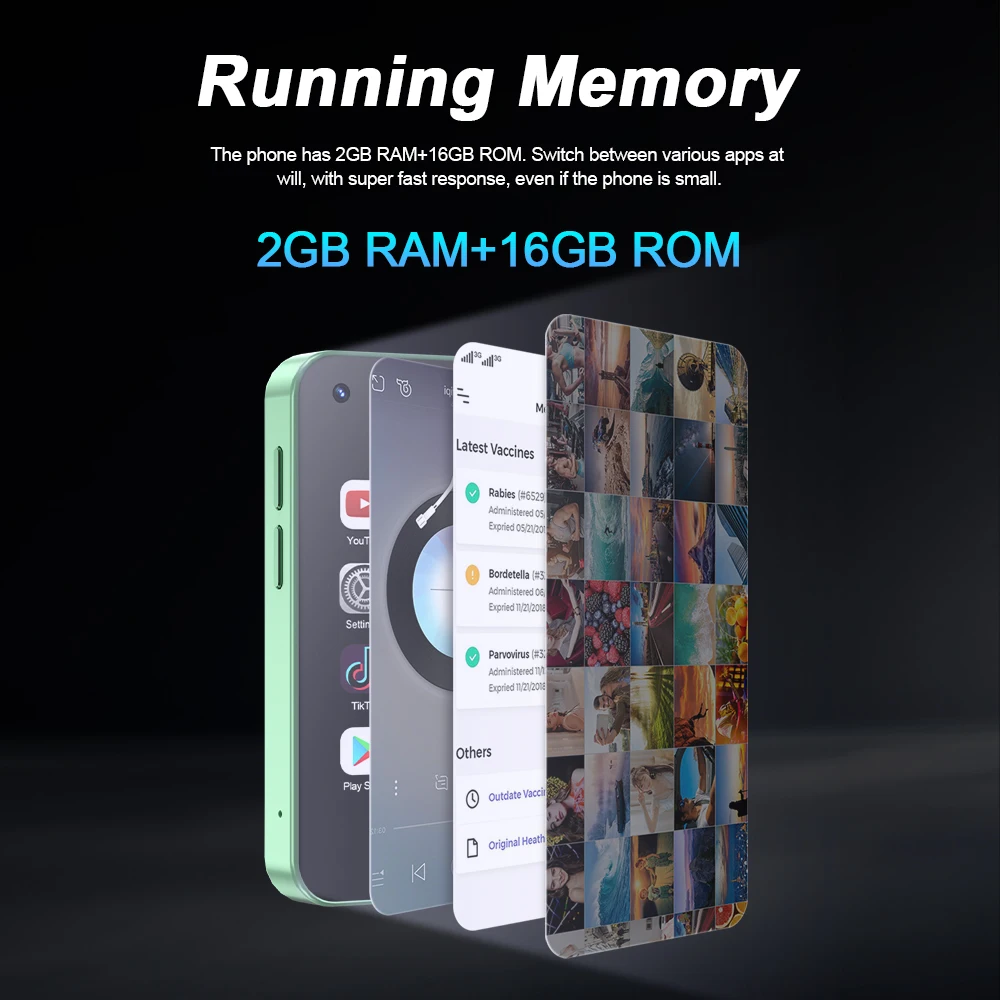 SERVO KING5000 มินิสมาร์ทโฟน 3G เครือข่าย Dual Nano SIM ระบบ Android 9.0 16GB ROM 2.5 ''หน้าจอ Play Store กระเป๋าสมาร์ทโฟน