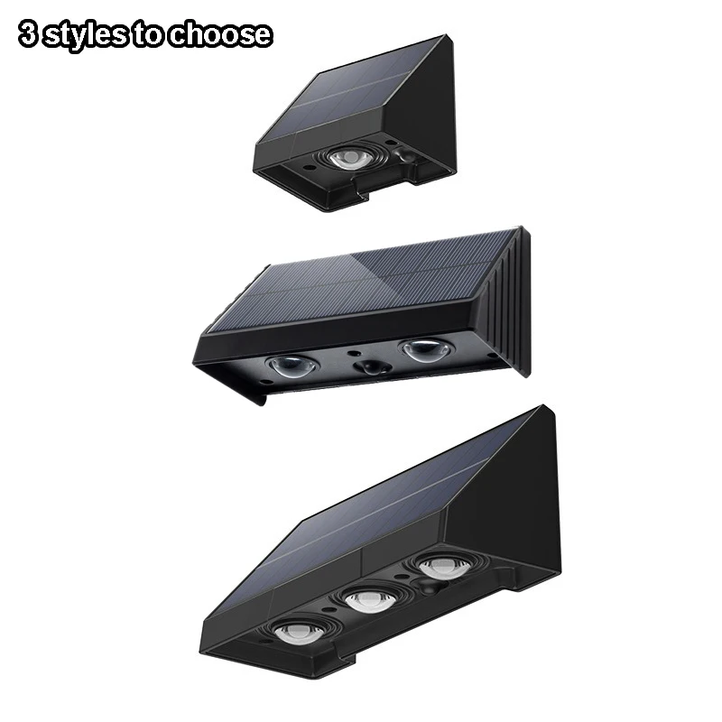 1 Stück Solar-Wandleuchte, Außenbeleuchtung, IP54, wasserdichte LED-Lampe, automatische Beleuchtung bei Nacht für Garten, Hof oder Balkon