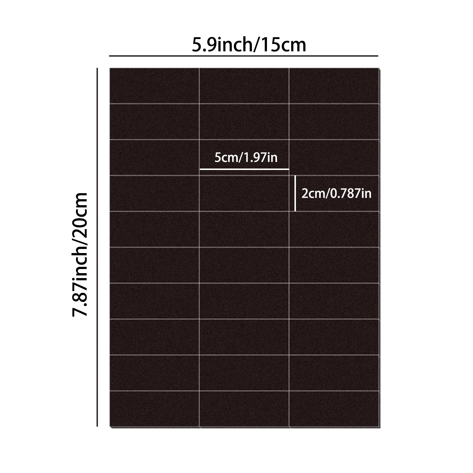 90 Pcs/Set Flexible Self-Adhesive Mini Magnetic Sheets 2x5cm Refrigerator Magnets for Whiteboards Iceboxes Fridge Organization