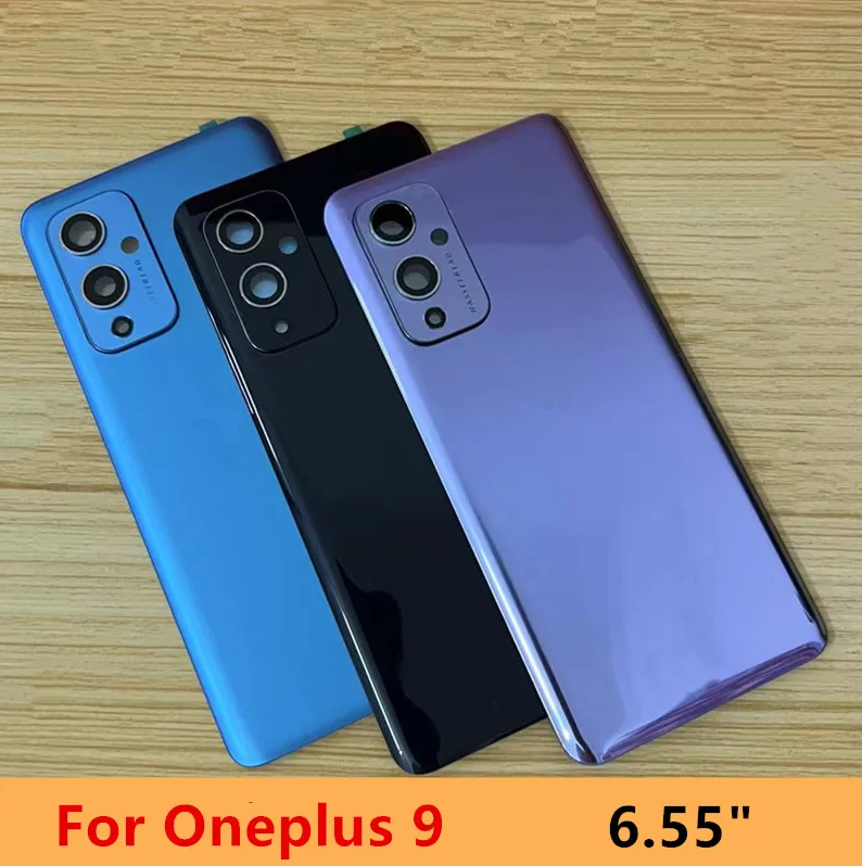 For One Plus 9 A+++ Gorilla Glass 5 Rear Housing Cover For OnePlus 9 Back Door Replacement Hard Battery Case