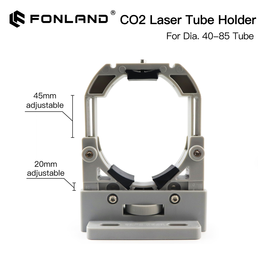FONLAND CO2 Laser Ống Giá Đỡ Hỗ Trợ Gắn Linh Hoạt Nhựa 50-80Mm Cho 50-180W Chữ Khắc Laser máy Cắt