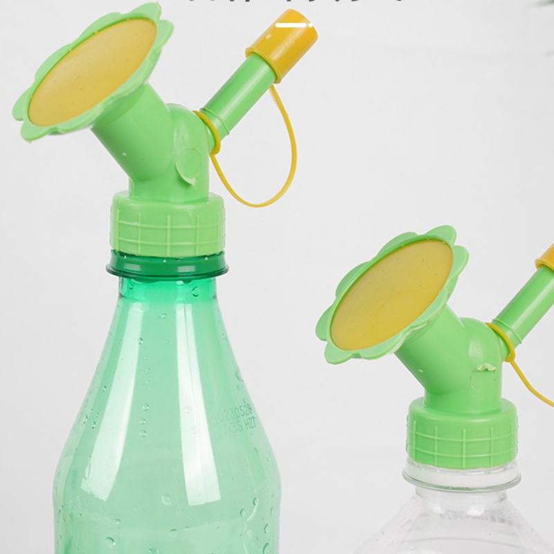 Cabeça de bico de rega de flores, chaleira de rega de jardim, garrafa de bebida pequena em vaso, cabeça de chuveiro, estilo aleatório, 1 peça