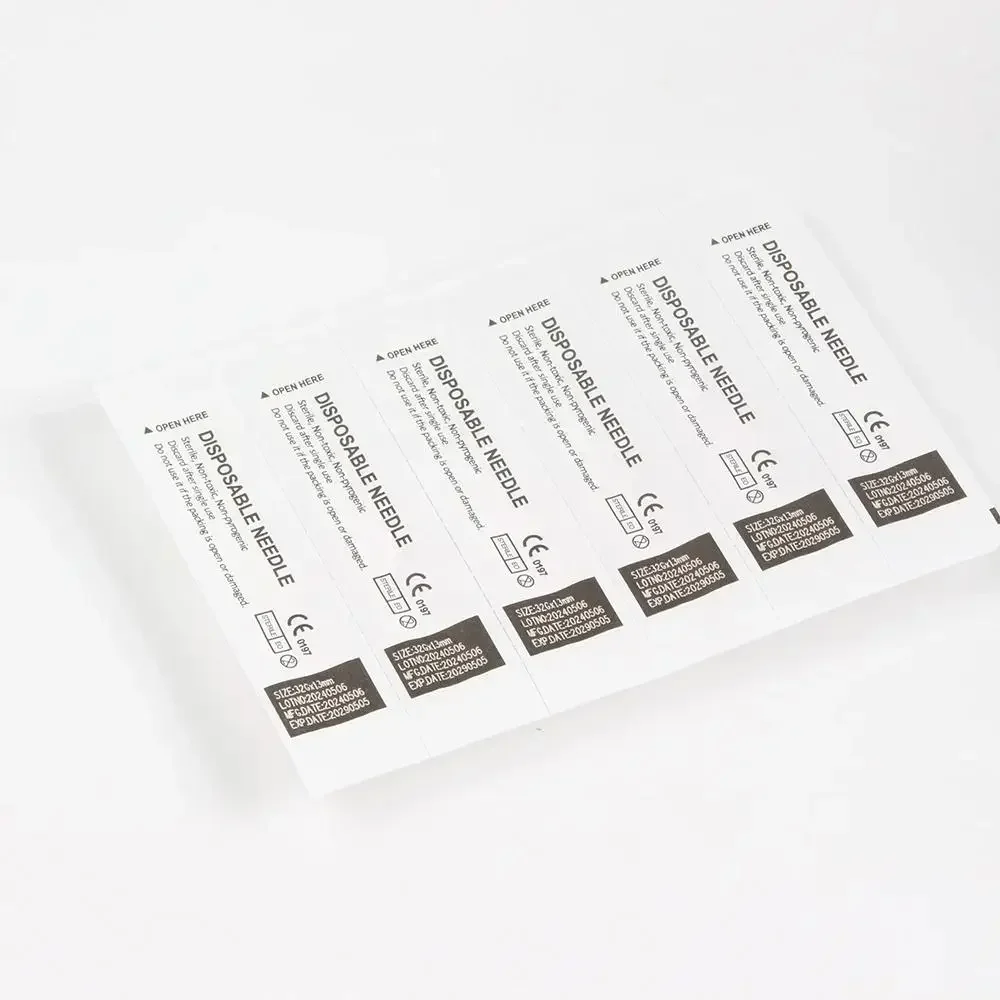 100 Uds 30G aguja indolora 4/6/13mm belleza perforación ultrafina jeringa transparente pegamento de inyección tapa de punta transparente farmacéutica