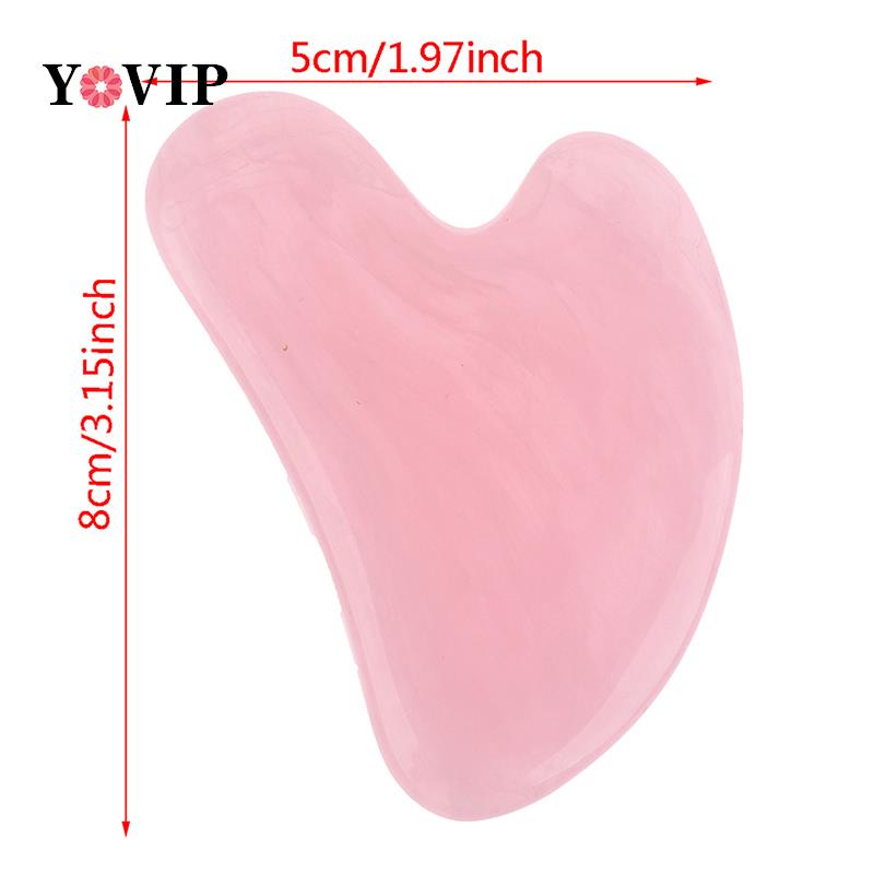 1 шт., массажный скребок для лица, акупунктура, гуаша, доска из смолы 7,8x5,4 см