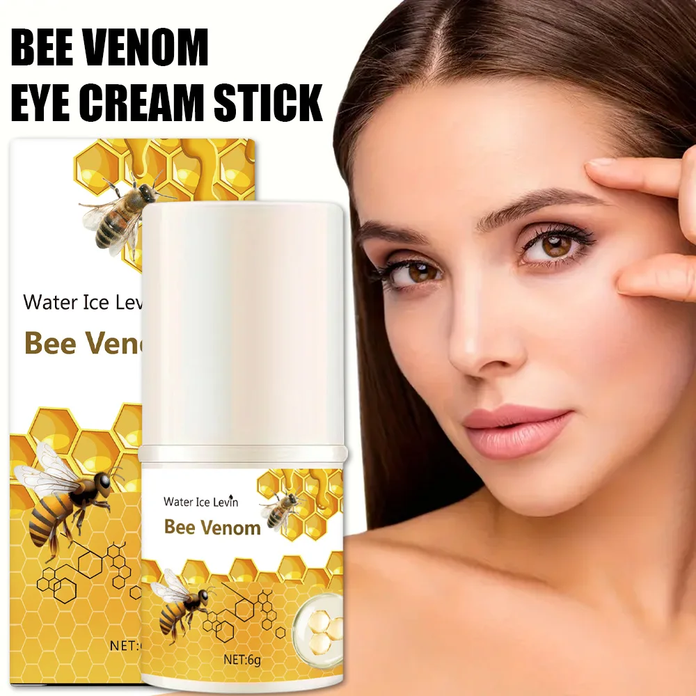 Creme para os olhos com veneno de abelha, creme para olheiras, remove bolsas para os olhos, ácido hialurônico, soro hidratante contra inchaço, cuidados com os olhos