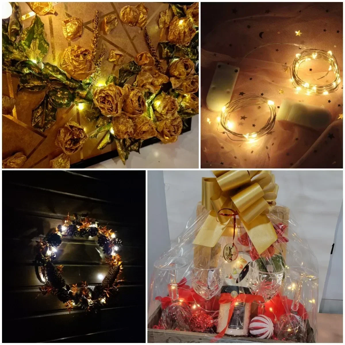 ไฟ LED Fairy ปุ่มแบตเตอรี่ Light String คริสต์มาสงานแต่งงานปีใหม่ห้องนอนห้องนั่งเล่นตกแต่งสวน Garland