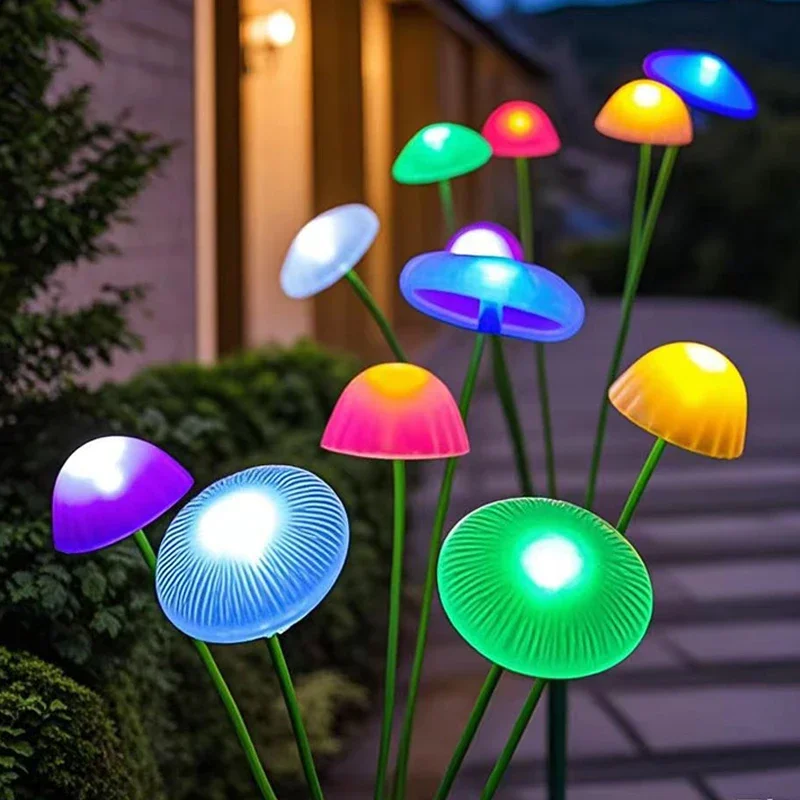 พลังงานแสงอาทิตย์ LED แมงกะพรุน Sway ไฟตกแต่งสวนกันน้ํากลางแจ้งพลังงานแสงอาทิตย์ Pathway Light สําหรับลานระเบียงลาน Flowerbed