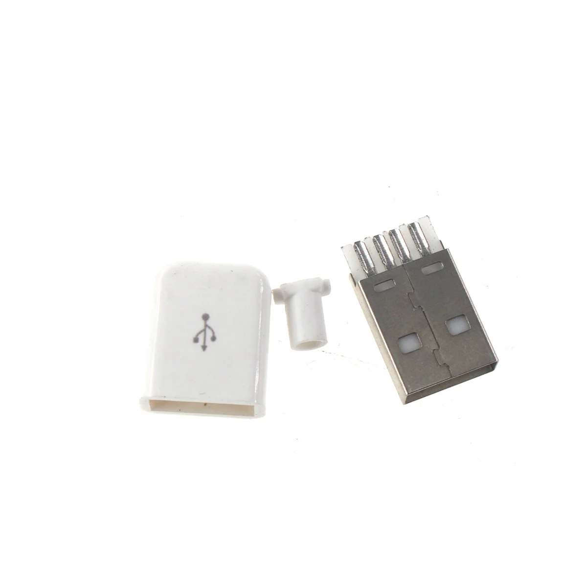 Conector USB 2,0 3,0 macho tipo A, conector PCB de 180 grados, SMT, SMD, macho, 50 piezas