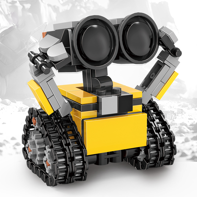 Klasyczny film 200+pcs Mini Robot Wall-e MOC Building Blocks Model DIY Bricks Kits Kreatywne zabawki dla dzieci Dorośli Prezenty