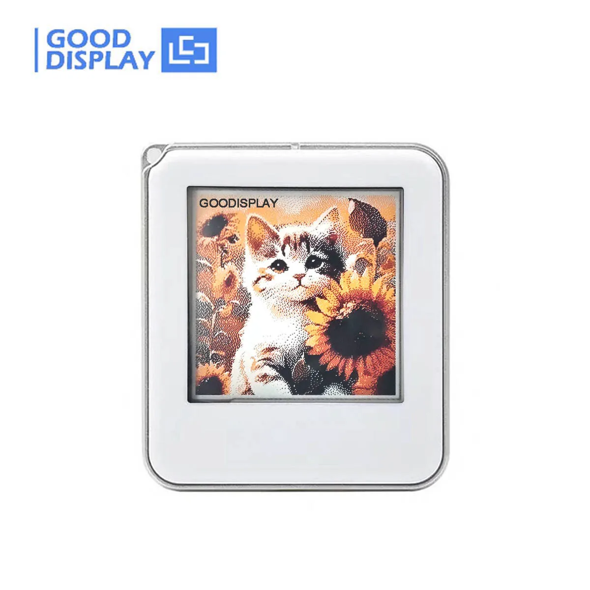Etiqueta de tinta eletrônica NFC de 4 cores 1.54 "Android App 200x200 HD E-Paper Display, revestimento ABS e furos de canto para chaveiros/bolsas