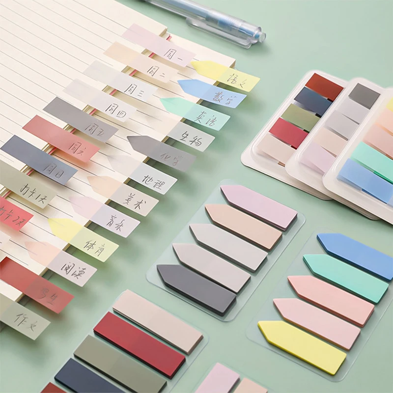 100 Tờ Morandi Màu Giấy Dán Ghi Chú Memo Pad Tự Dính Dấu Ghi Nhớ Miếng Dán Học Đồ Văn Phòng Cung Cấp