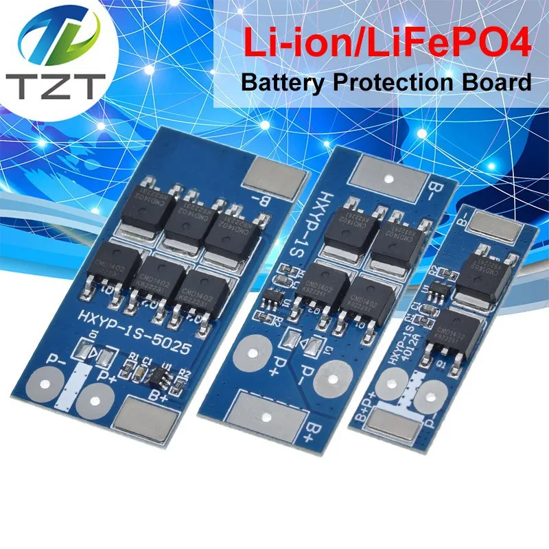 BMS 1S 12A 16A 24A 3.7V LiFePO4 Pin Lithium Ban Bảo Vệ 18650 Điện Áp Sạc 4.2V/Ngắn mạch/Sạc Quá Đầy Phòng Chống