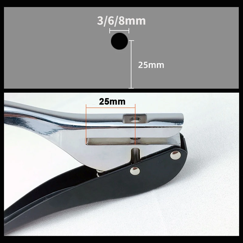 穴あきハンドエッジバンドペンチ,プラスチックシート,PVC紙,穴包装機,3mm, 6mm, 8mm, 10mm