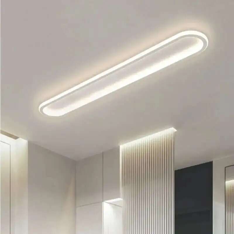 Ultra-thin Ceiling Lamp Long Corridor Aisle Lamp Home Balcony Lamp Simple Cloakroom Bedroom Minimalist Porch Lamp