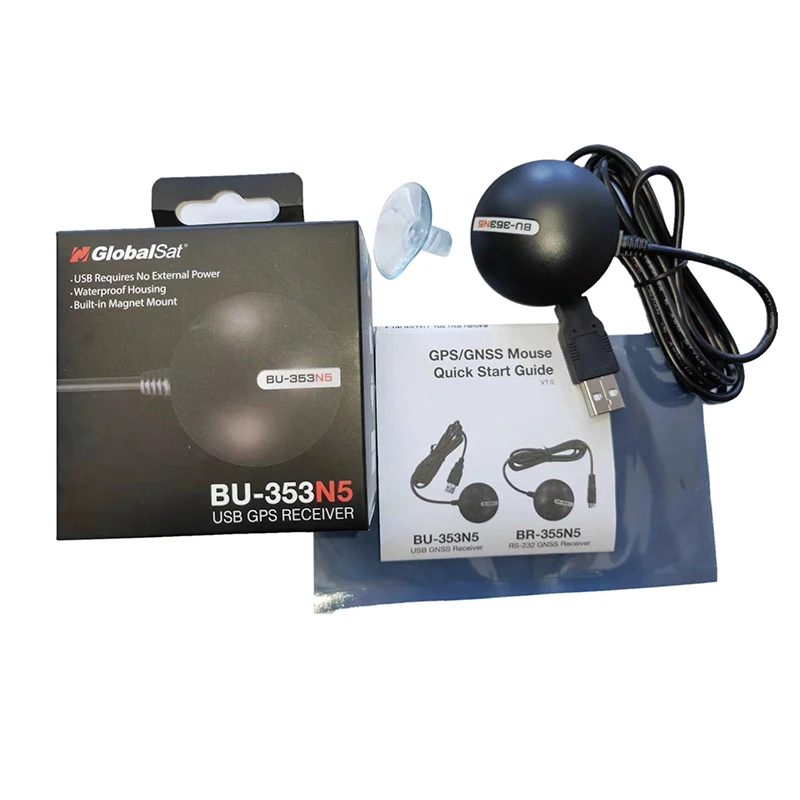 Wasserdichte BU-353N5 ersetzen BU-353S4/bu353s4 globalsat gps empfänger kabel gps mit usb interferface media tek ag3335mn