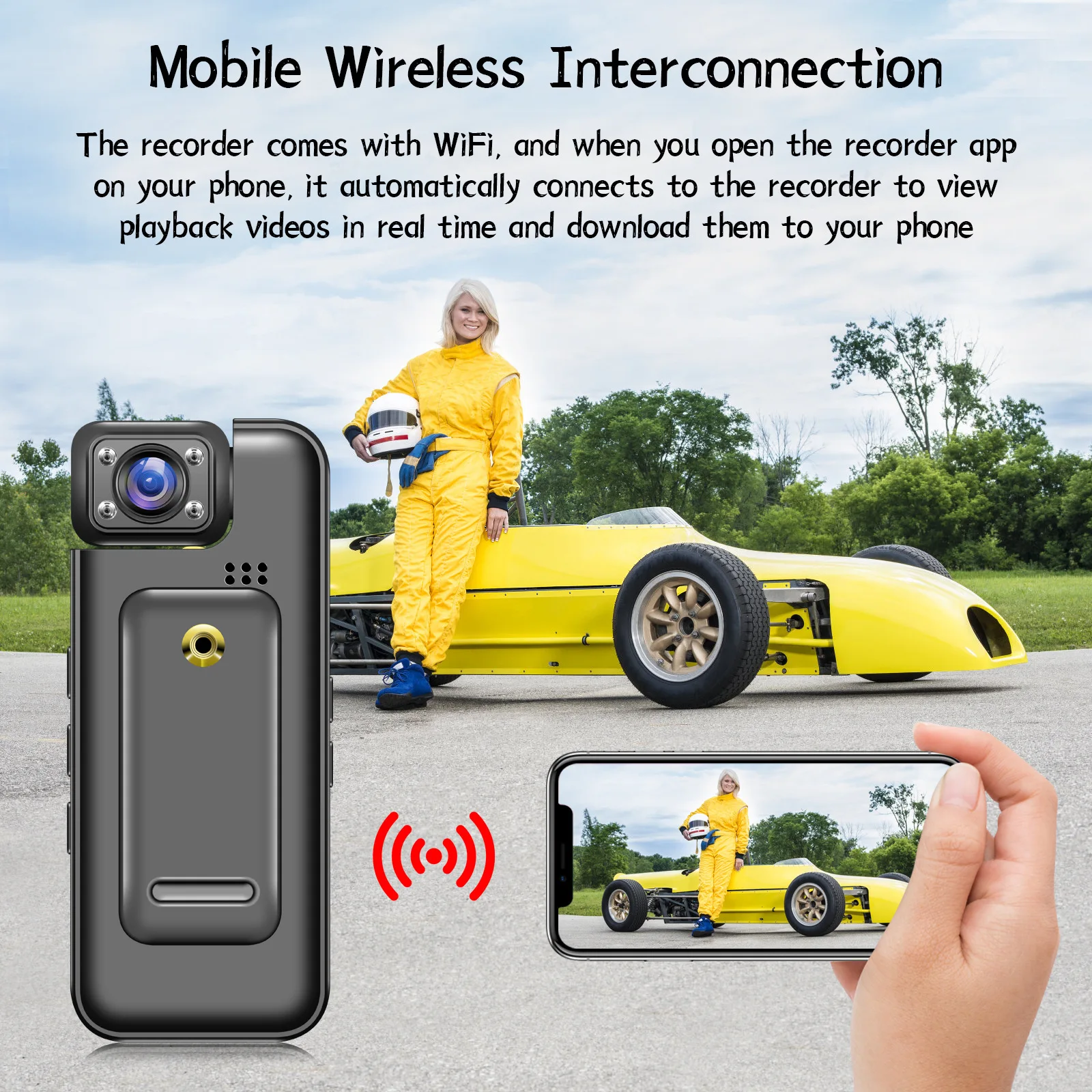 Ultra HD WiFi Mini Camera Handheld Portable Digital Video Recorder Police Body Cam Infrared Night Vision Sports DV Riding Camcor