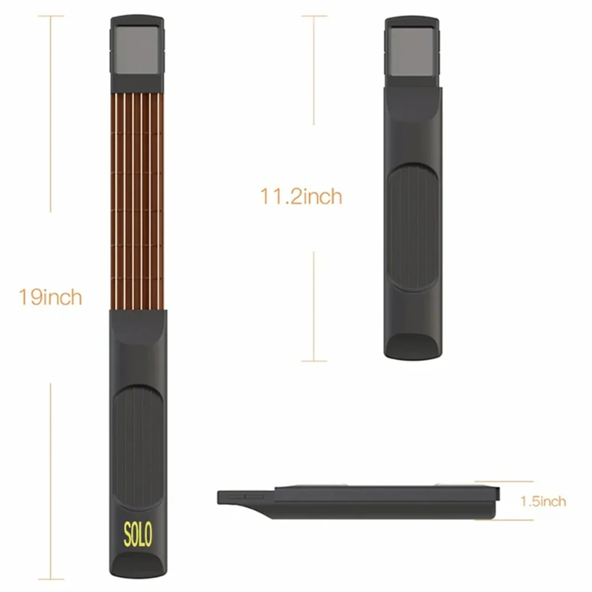 Pocket Guitar Chord Practice Tool,Guitar Practice Tool Chord Trainer with Rotatable Chart Screen